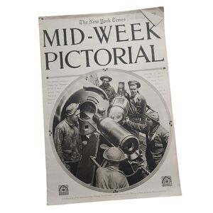 THE NEW YORK TIMES Mid-Week Pictorial Antique Vol. 2, No.‎ 1 September 9, 1915